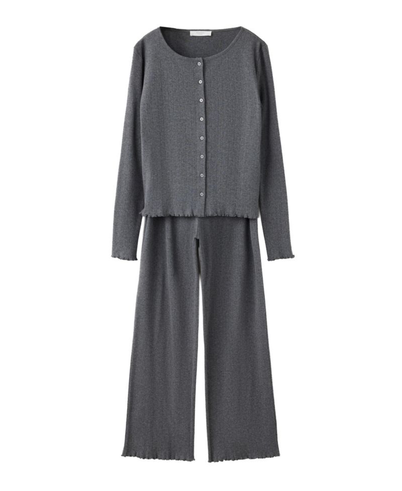 Women's Openwork-Knit Cotton Pajama Pants