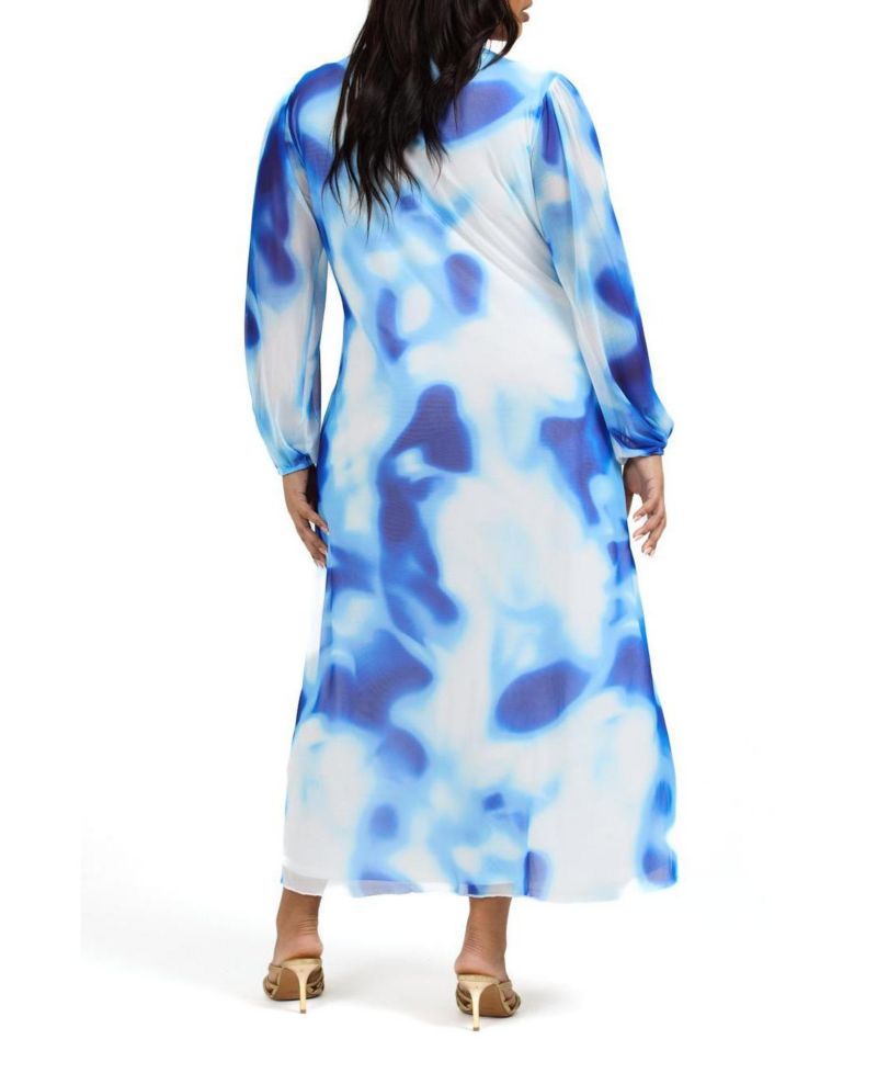 Women's Vibrant Tie Dye Midi Dress