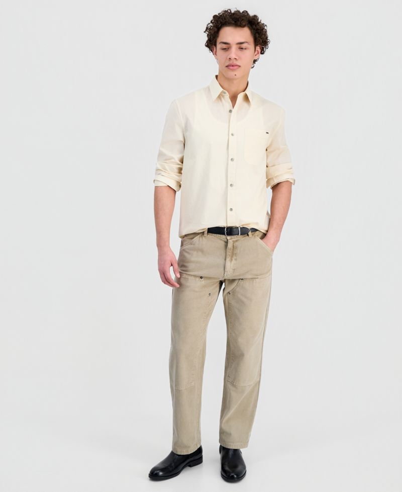 Men's Crinkle Pocket Long-Sleeve Shirt