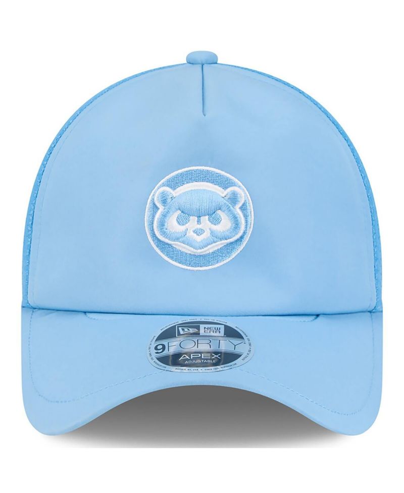 Men's Light Blue Chicago Cubs 2026 Batting Practice Alternate Apex 9FORTY Adjustable Hat