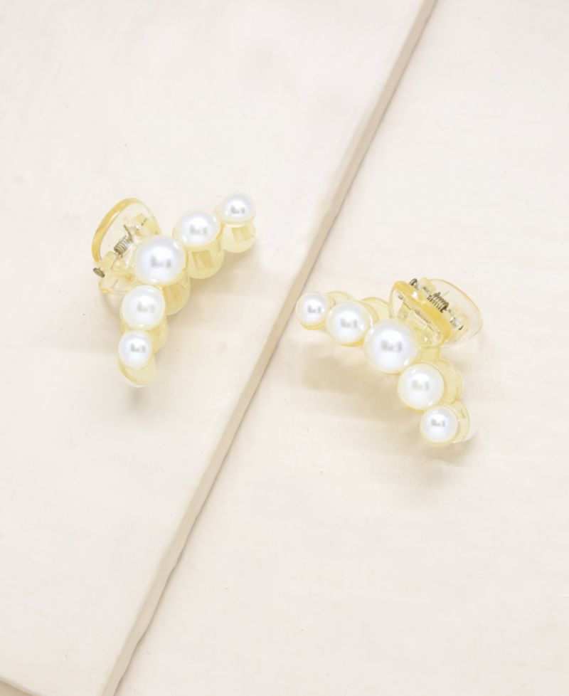 Imitation Pearl Hair Claw Set of 2