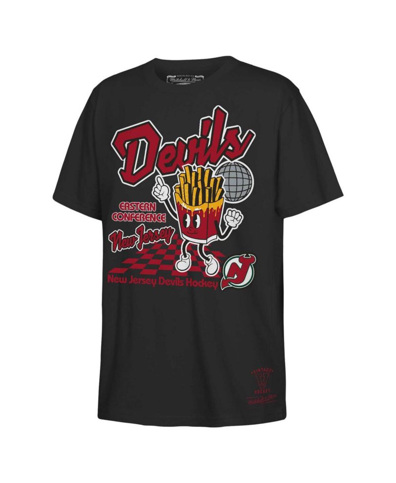 Big Boys and Girls Black New Jersey Devils Concession Stand T-Shirt