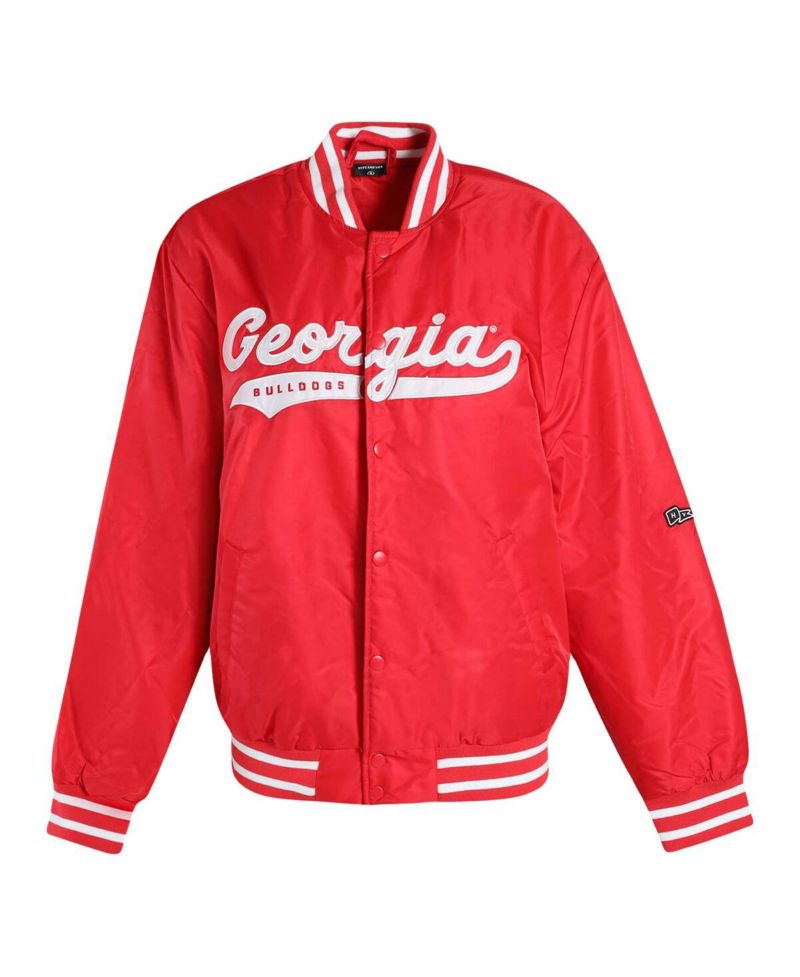 Women's Red Georgia Bulldogs A-Game Varsity Full-Snap Jacket