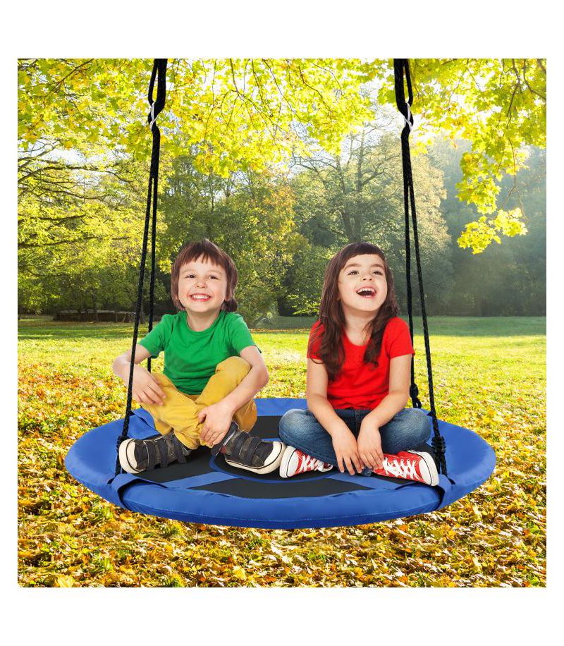 Boys 2-in-1 40 Inch Hanging Chair Detachable Swing Tent