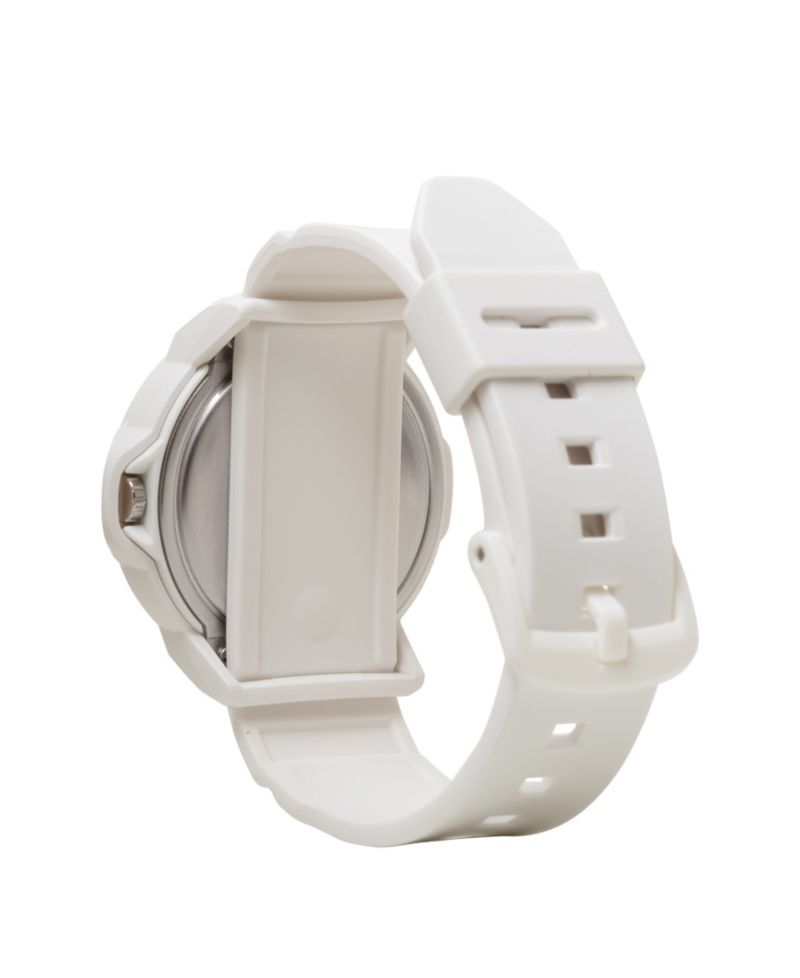 Baby-G Women's White Resin Analog Watch 42.4mm