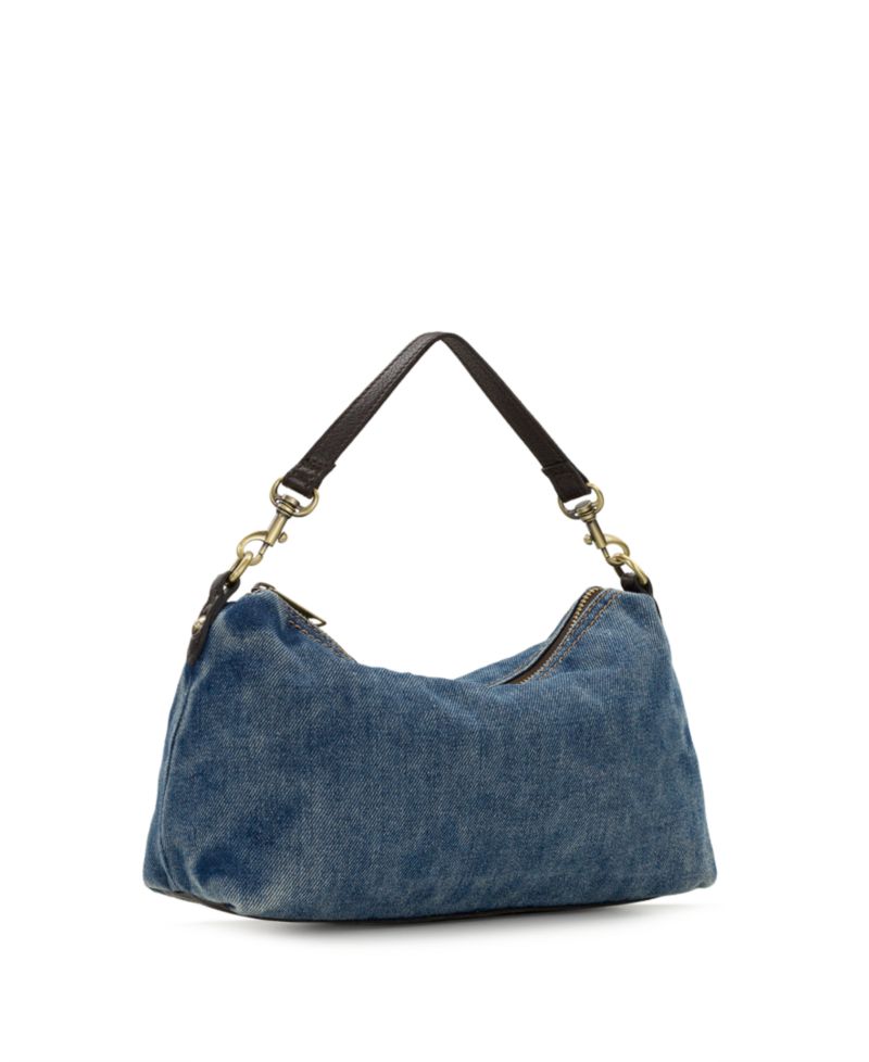 Kolena Medium Denim Hobo Crossbody Handbag