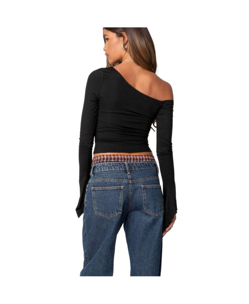Women's Stacie Asymmetric Long Sleeve Top