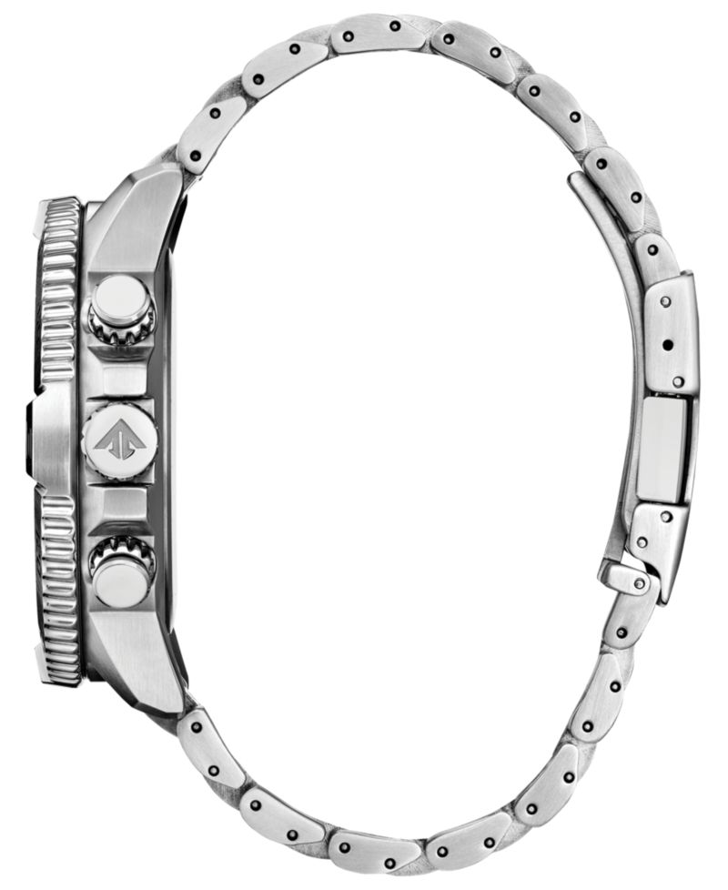 Men's Limited Edition Promaster Air Navihawk Silver-Tone Stainless Steel Bracelet Watch, 48mm