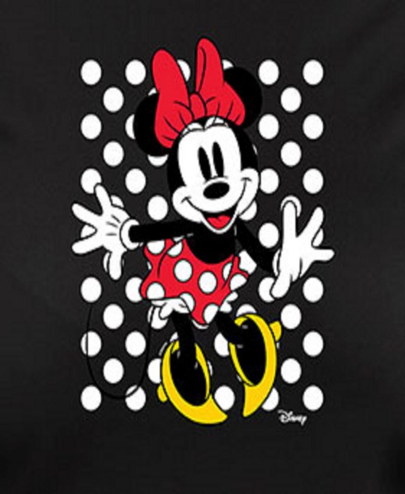 Plus Size Disney Minnie Mouse Dots Graphic Pullover T-shirt