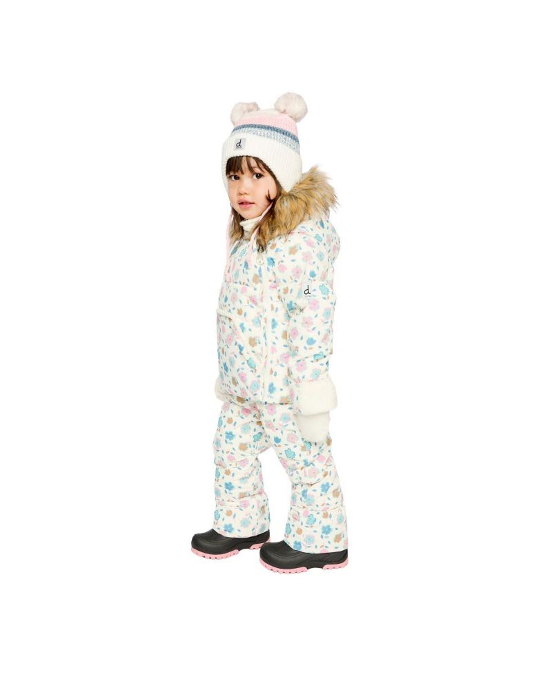 Baby Baby Girl 3M-24M Snug One Piece Snowsuit Adapted for Car Seats with Floral Print