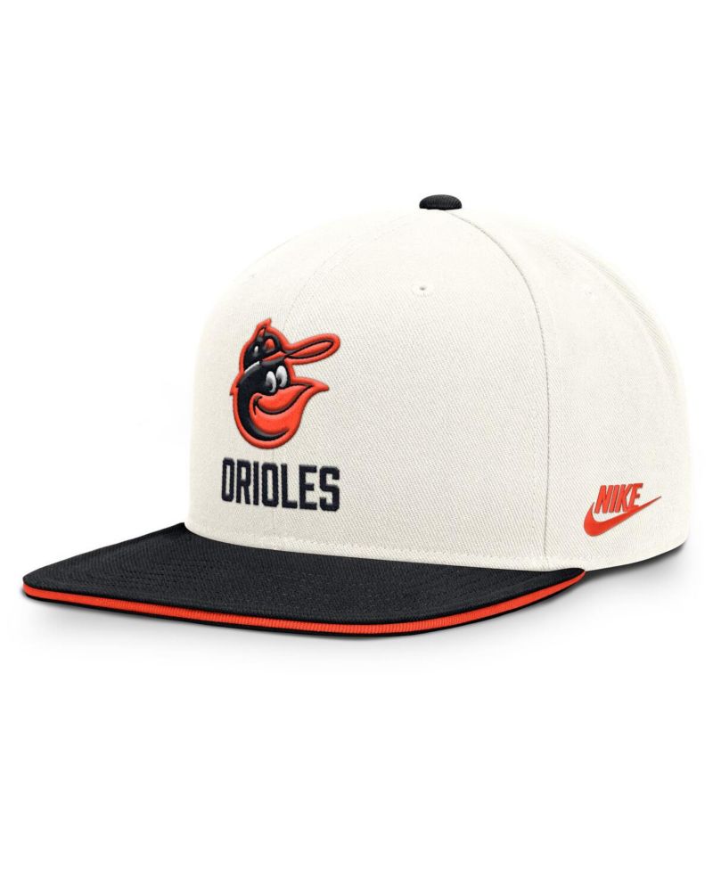 Men's Cream/Black Baltimore Orioles Cooperstown Pro Dri-FIT Snapback Hat