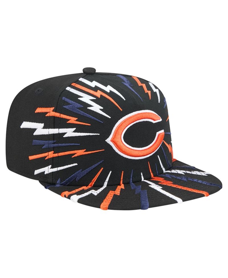 Men's Black Chicago Bears Bolt A-Frame 9FIFTY Snapback Hat