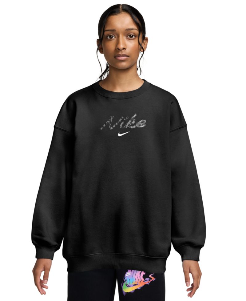Girls' 7-16 Oversized Long-Sleeve Sweatshirt