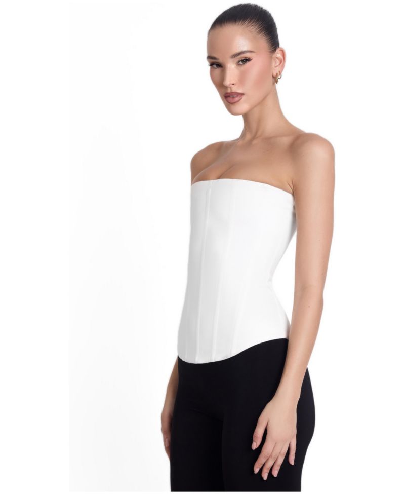 Women's Sphynx Satin Corset Top