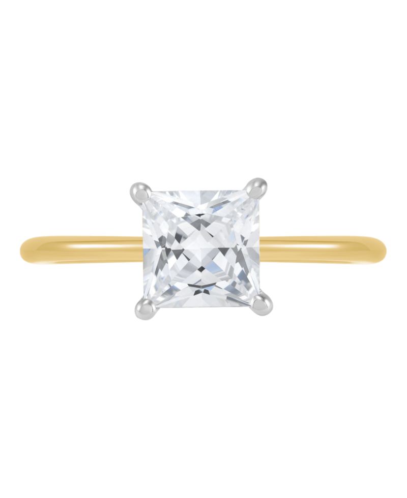 IGI Certified Lab Grown Diamond Solitaire Engagement Ring (1-1/2 ct. t.w.) in 14k White Gold or 14k Two Tone Gold