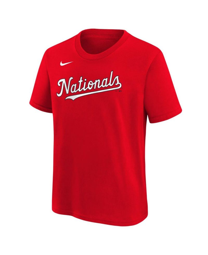 Big Boys and Girls Dylan Crews Red Washington Nationals Name & Number T-Shirt