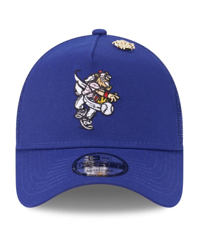 Men's Royal Texas Rangers 2025 Big League Chew A-Frame 9FORTY Adjustable Trucker Hat