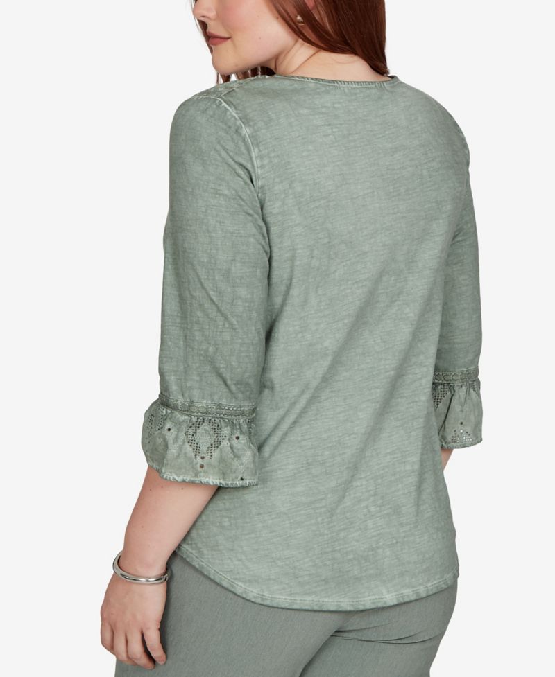 Women's Provence Tonal Spliced Patchwork Top