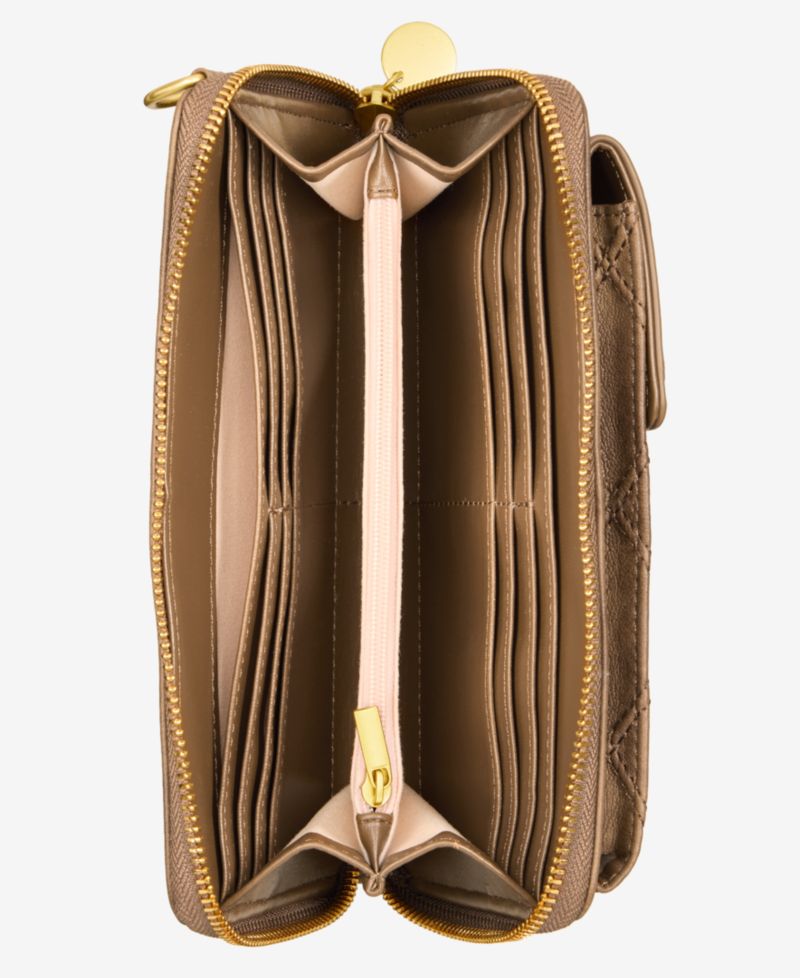 Diamond Quilted Phone Crossbody Bag
