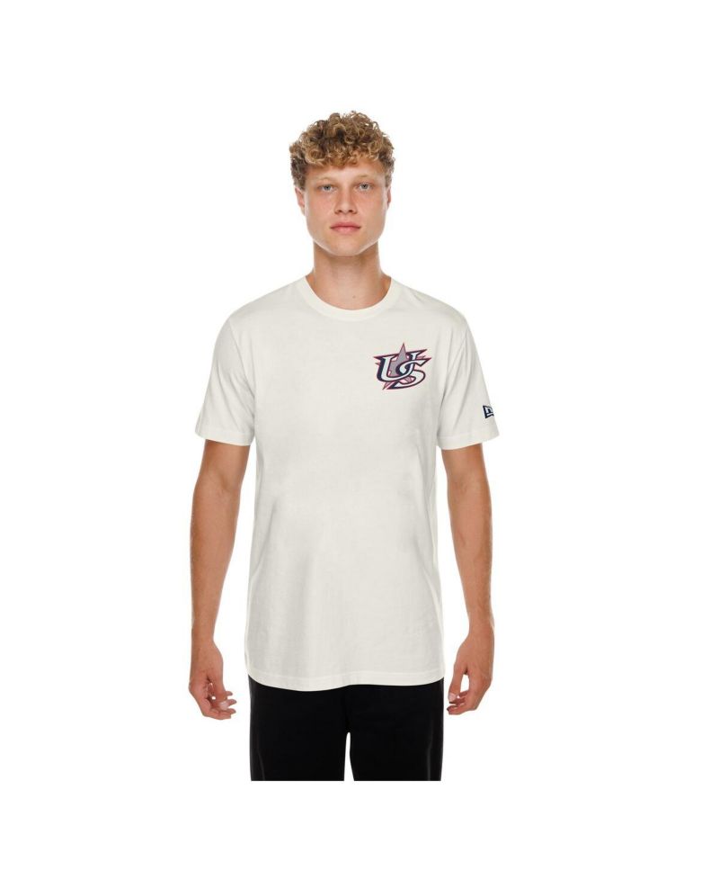 Men's Cream USA Baseball 2026 World Baseball Classic Hot Dog T-Shirt