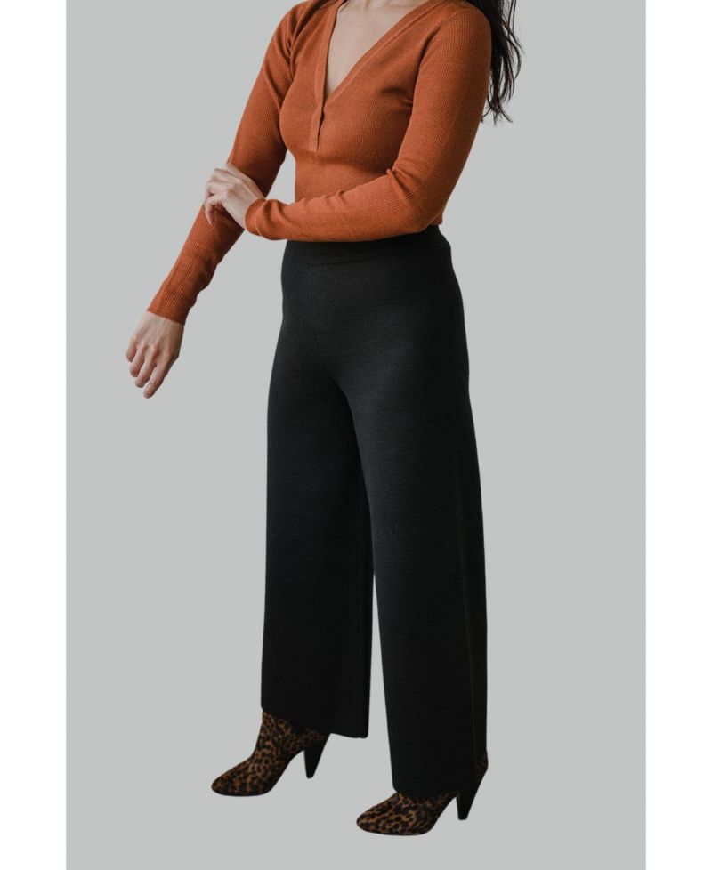 Women's Zoe Checkered Knit Trousers