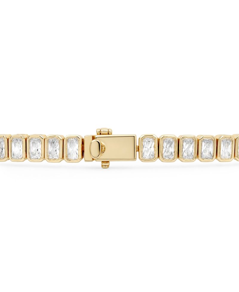 18k Gold-Plated Baguette Tennis Bracelet
