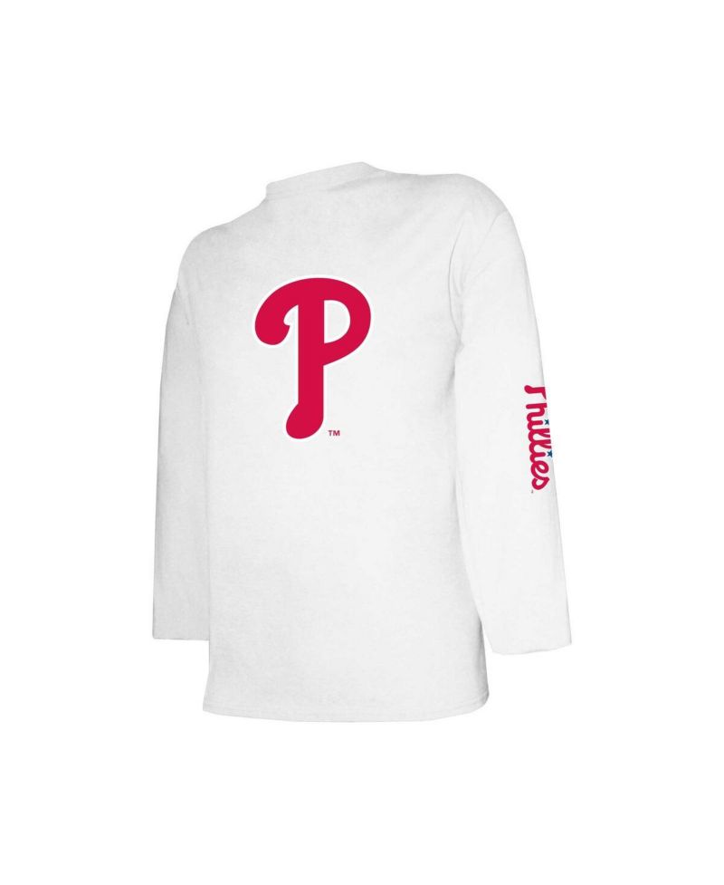 Big Boys and Girls Red/White Philadelphia Phillies Combo T-Shirt Set