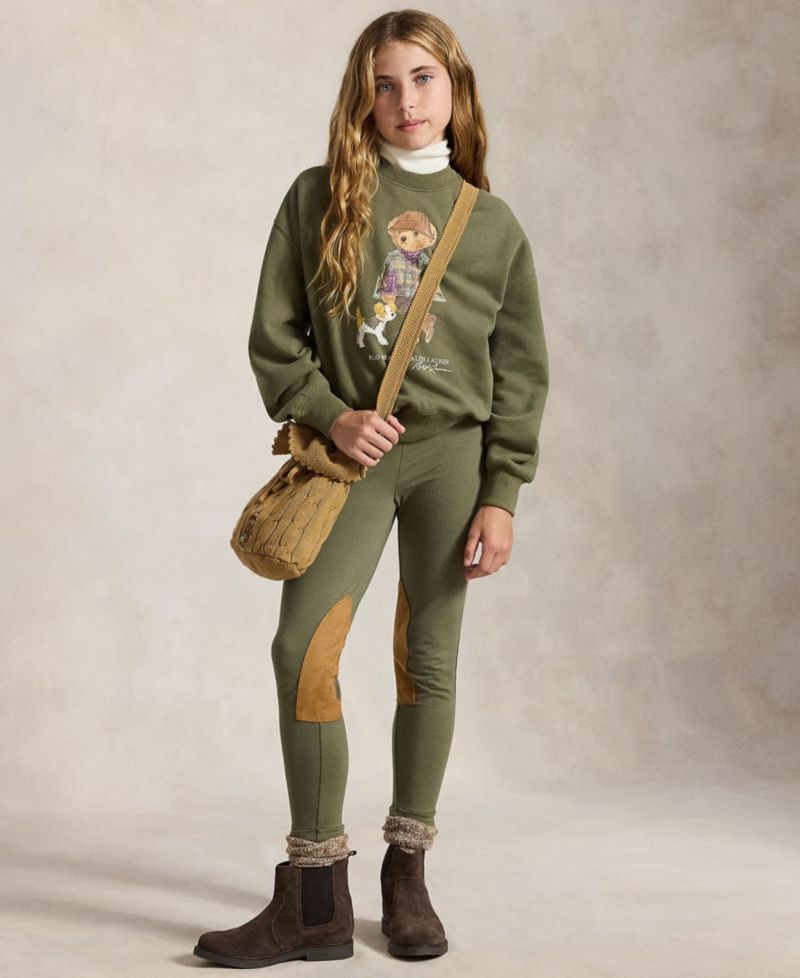 Girls' 7-16 Polo Bear Long-Sleeve Sweatshirt