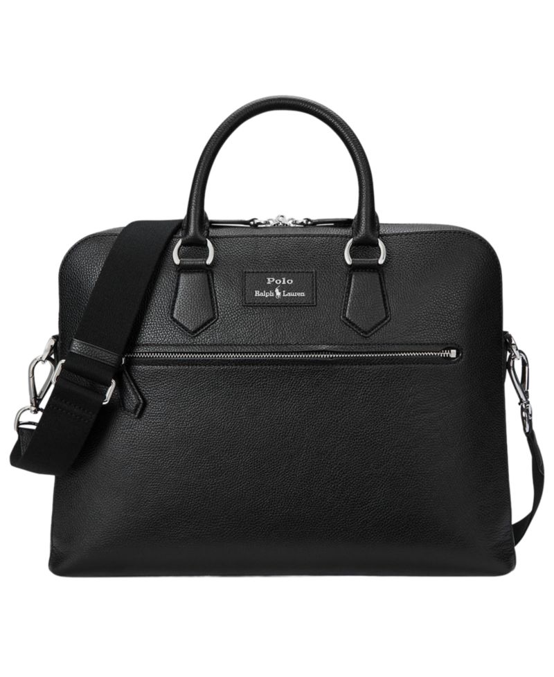 Men's Pebbled Leather Commuter Bag