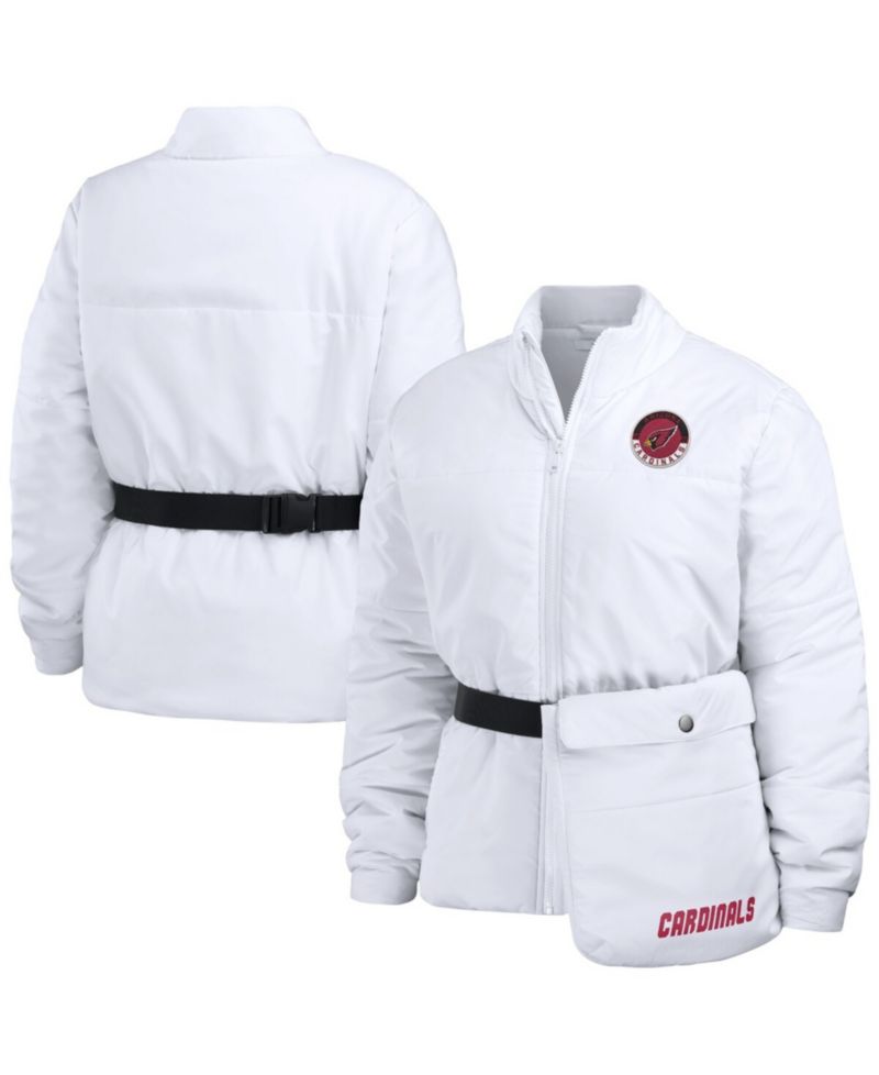 Women's White Arizona Cardinals Packaway Full-Zip Puffer Jacket