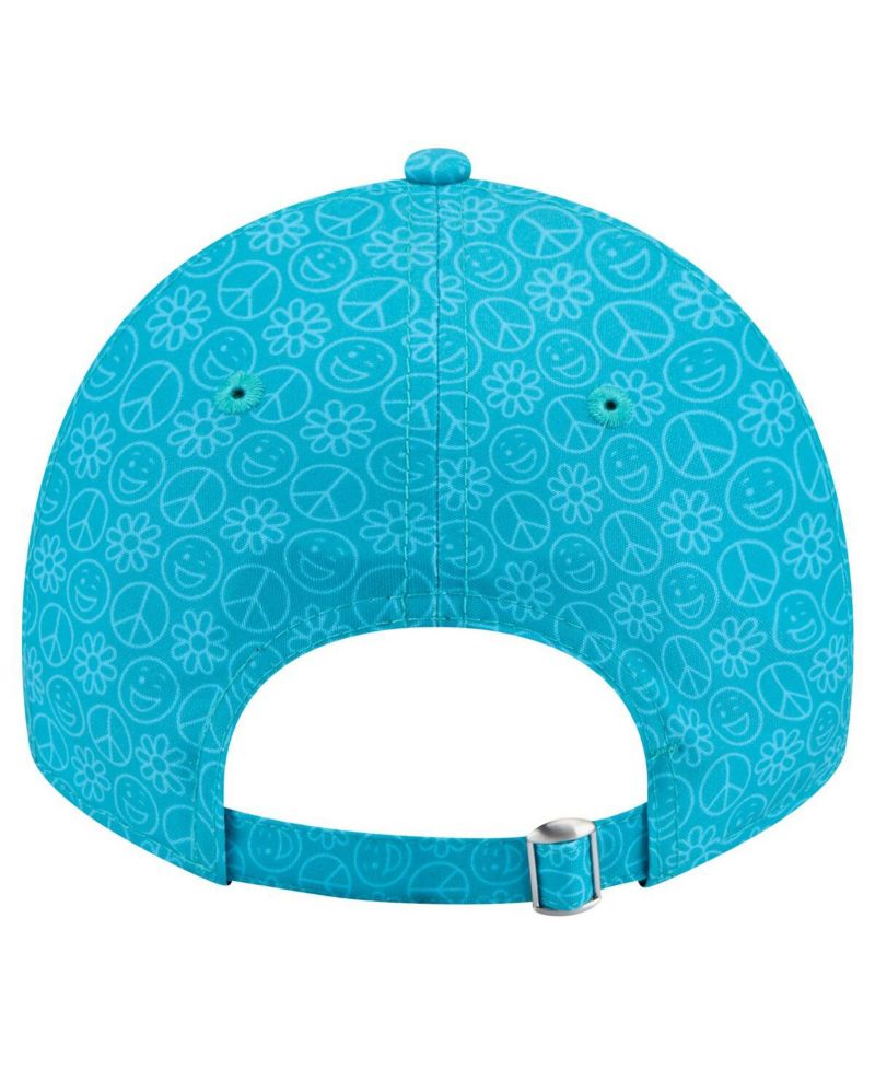Women's Aqua Miami Dolphins Smiley 9TWENTY Adjustable Hat