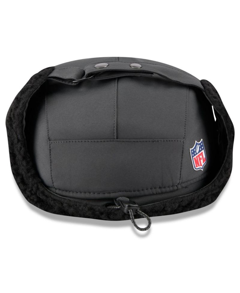 Men's Charcoal New Orleans Saints 2025 Sideline Cold Weather Runner Dog Ear Adjustable Hat