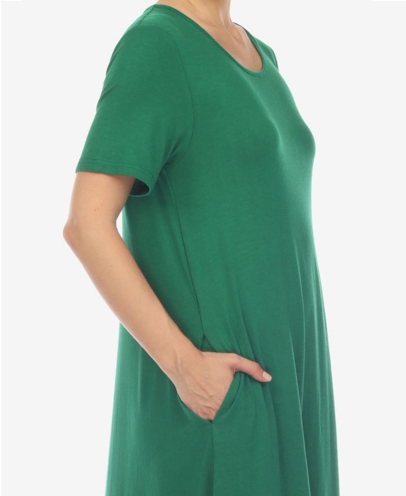 Women's Short Sleeve Midi Dress