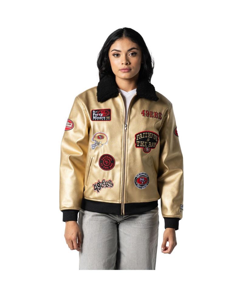 Men's and Women's Gold San Francisco 49ers Full-Zip Jacket