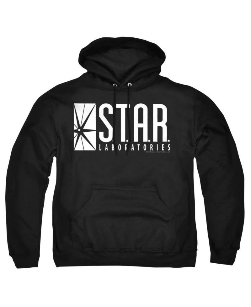 Men's S.T.A.R. Labs Logo Graphic Kangaroo Pocket Pull-Over Hoodie