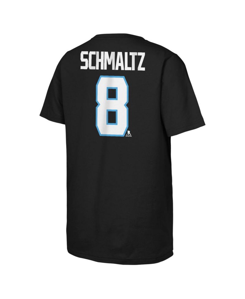 Big Boys and Girls Nick Schmaltz Black Utah Mammoth Name & Number T-Shirt