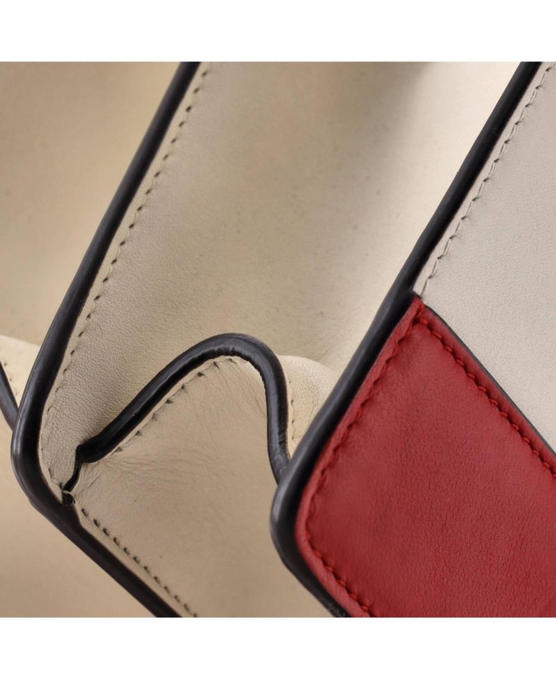 Medium Dionysus Bamboo Top Handle Bag Colorblock Leather