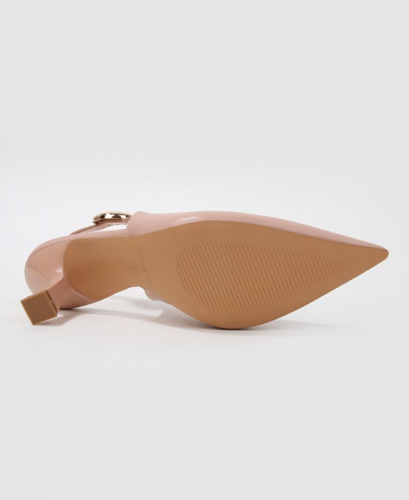 Women's Felina Pointed Toe Slingback Pumps with Gold Ornament