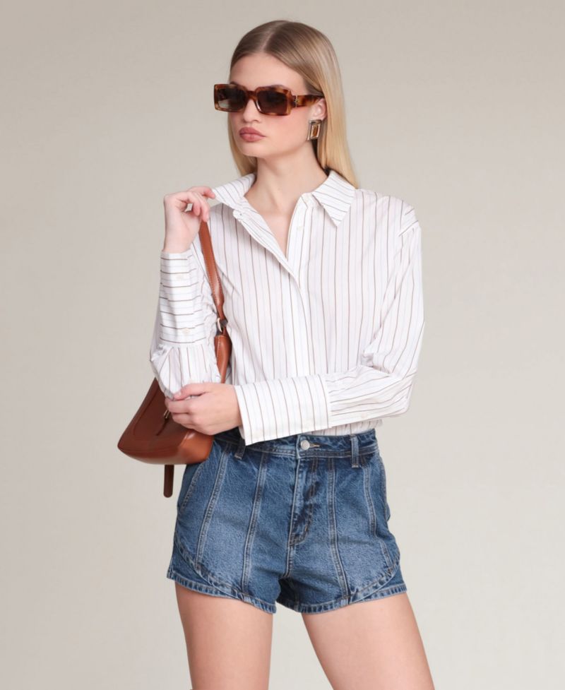 Women's High-Low-Rise Denim Shorts