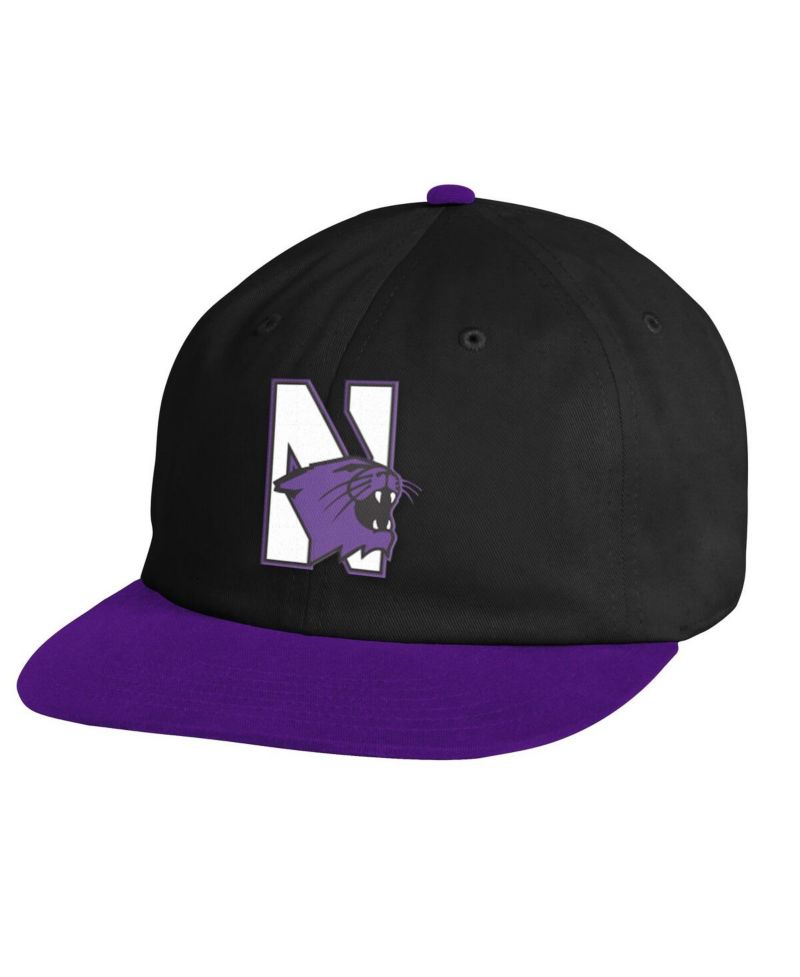Men's Black Northwestern Wildcats City Collection Iso-Chill Snapback Hat