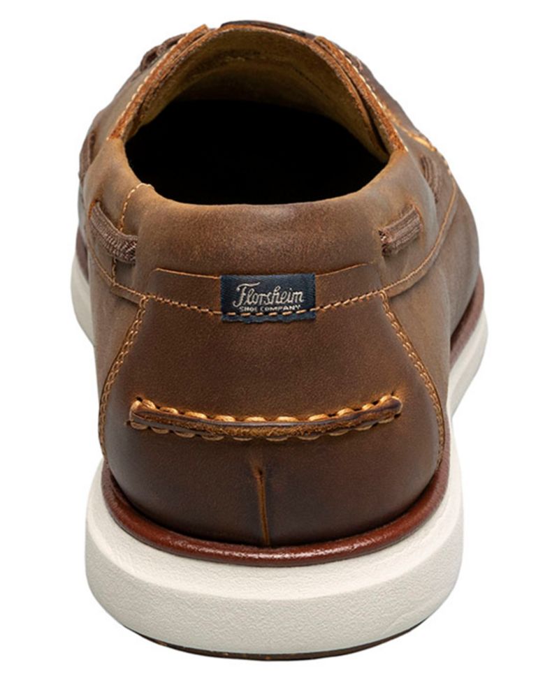 Tropics Elastic Lace Moc-Toe Boat Shoes