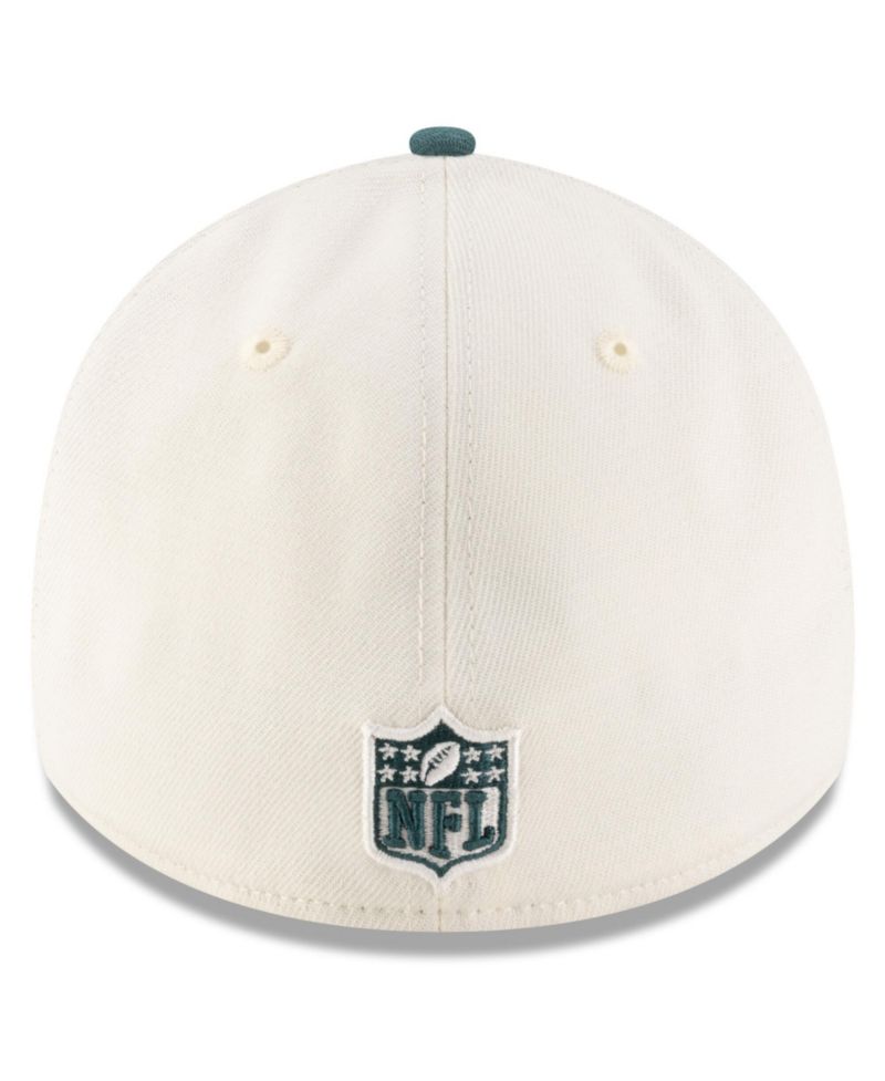 Men's Cream/Green Philadelphia Eagles 2025 NFL Draft 39THIRTY Flex Hat