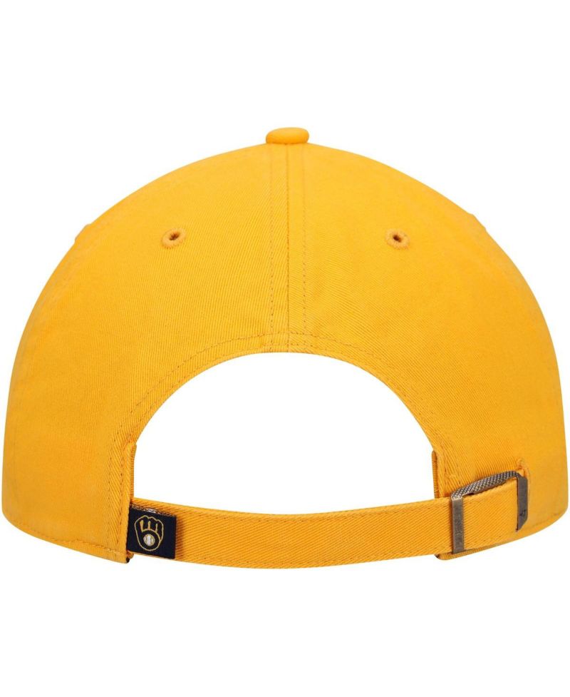 Men's '47 Gold Milwaukee Brewers Clean Up Adjustable Hat