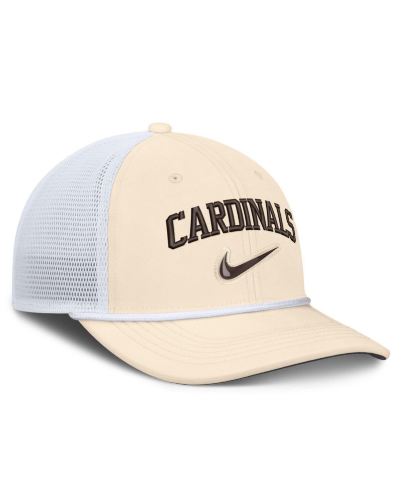 Men's Natural/White St. Louis Cardinals Rise Dri-FIT Trucker Adjustable Hat&iquest;