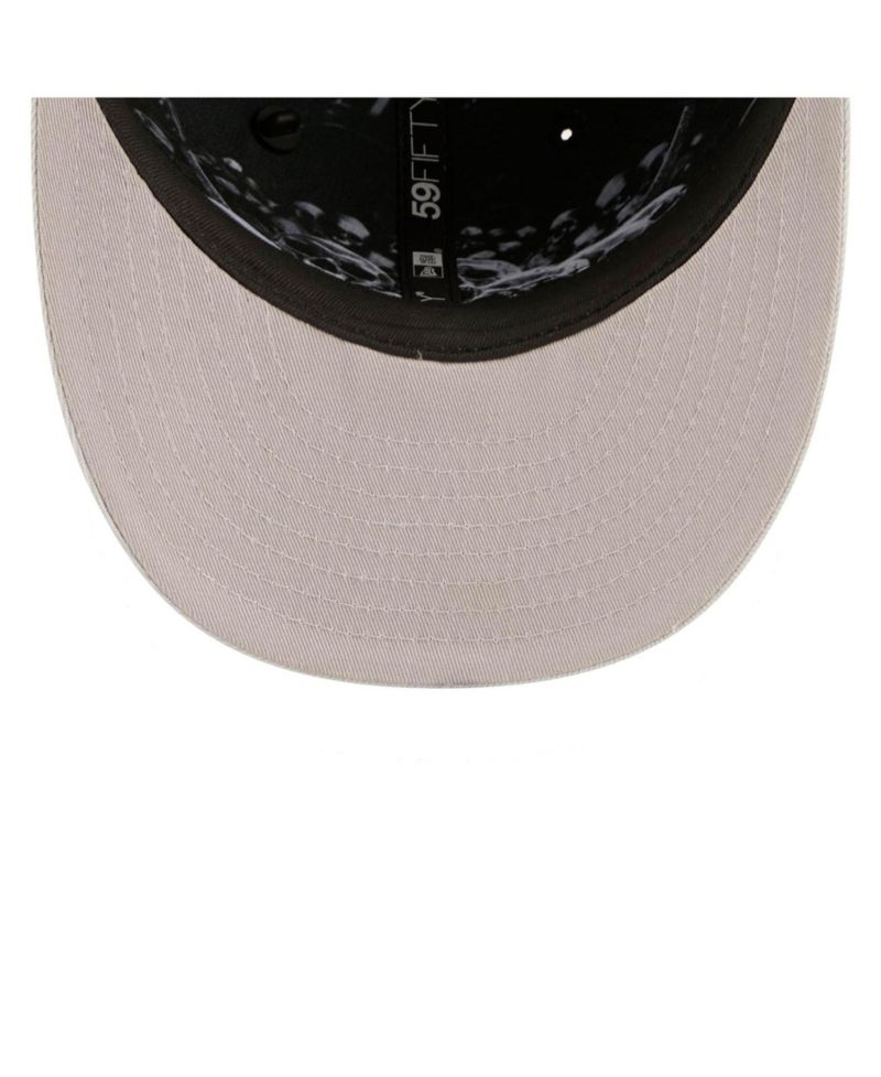 Men's Black/Silver Las Vegas Raiders 2026 NFL Draft Pre-Curved 59FIFTY Fitted Hat