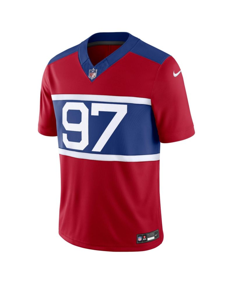 Men's Dexter Lawrence II Century Red New York Giants Alternate Vapor F.U.S.E. Limited Jersey