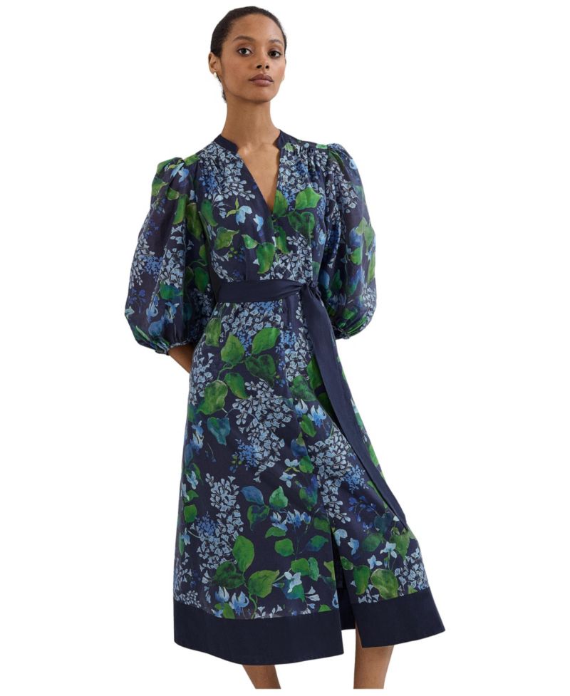 Women's Nixie Printed Midi Wrap Dress
