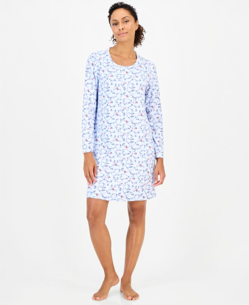 Women's Long Sleeve Soft Knit Sleepshirt