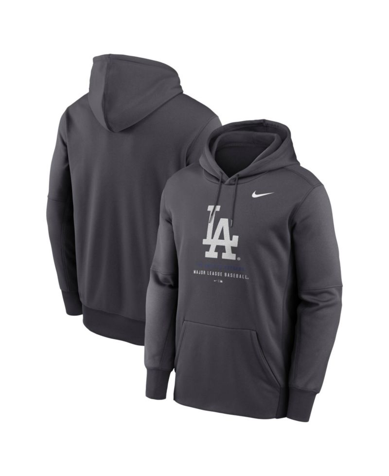 Men's Anthracite Los Angeles Dodgers Therma-FIT Hoodie