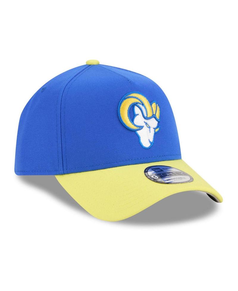 Men's Royal/Gold Los Angeles Rams A-Frame 9FORTY Adjustable Hat